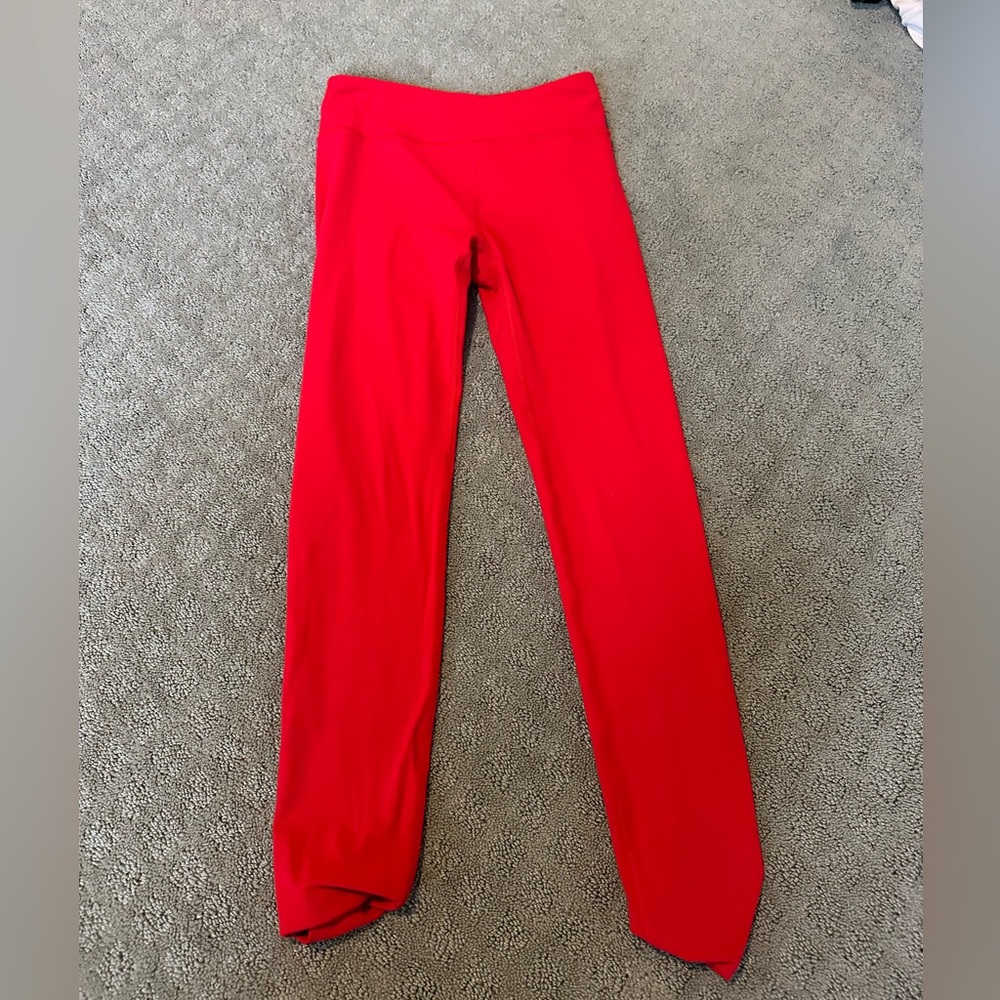 Athleta Girl Bright Red Leggings